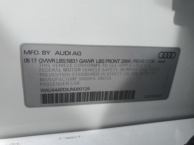 2018 AUDI A8 L QUATT WAU44AFDXJN000126