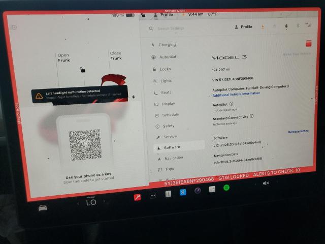 2022 TESLA MODEL 3 5YJ3E1EA8NF290468