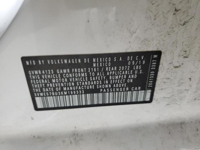 2019 VOLKSWAGEN JETTA SEL 3VWE57BU3KM199333