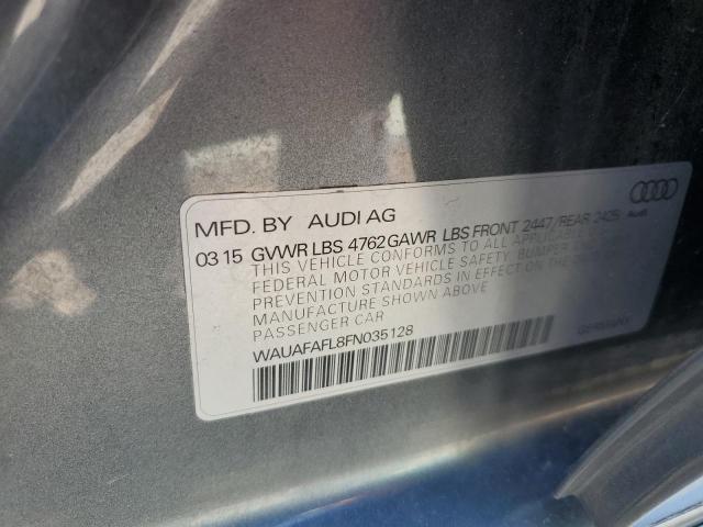2015 AUDI A4 PREMIUM WAUAFAFL8FN035128