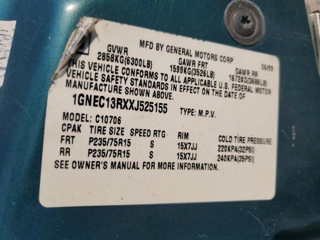 1999 CHEVROLET TAHOE C150 #3296957858