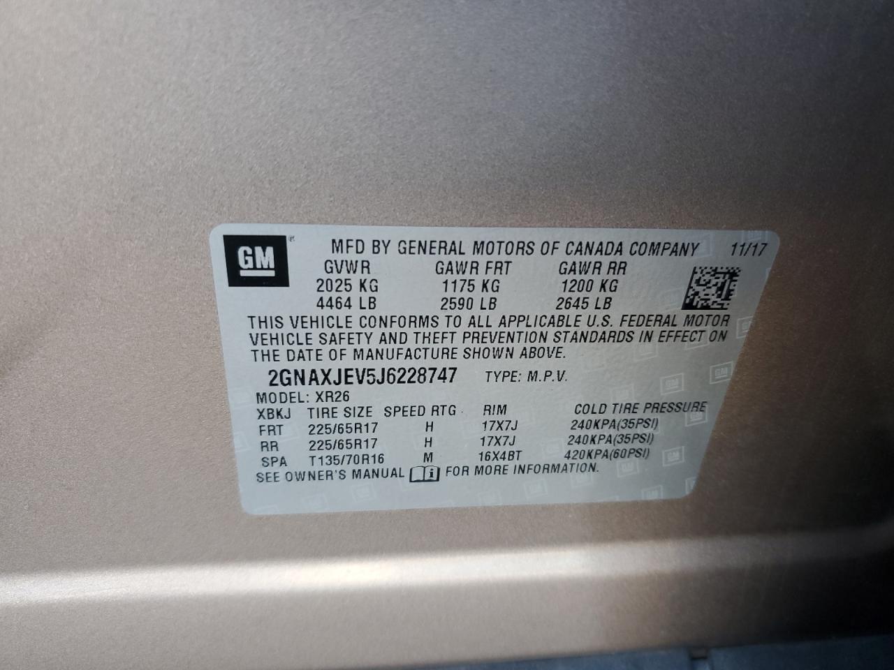 CHEVROLET EQUINOX LT