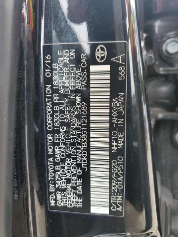 2016 TOYOTA PRIUS C JTDKDTB38G1121689