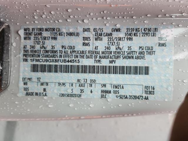 2015 FORD ESCAPE SE - 1FMCU9GX8FUB44515