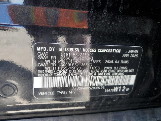 2025 MITSUBISHI OUTLANDER JA4J3VA89SZ039126