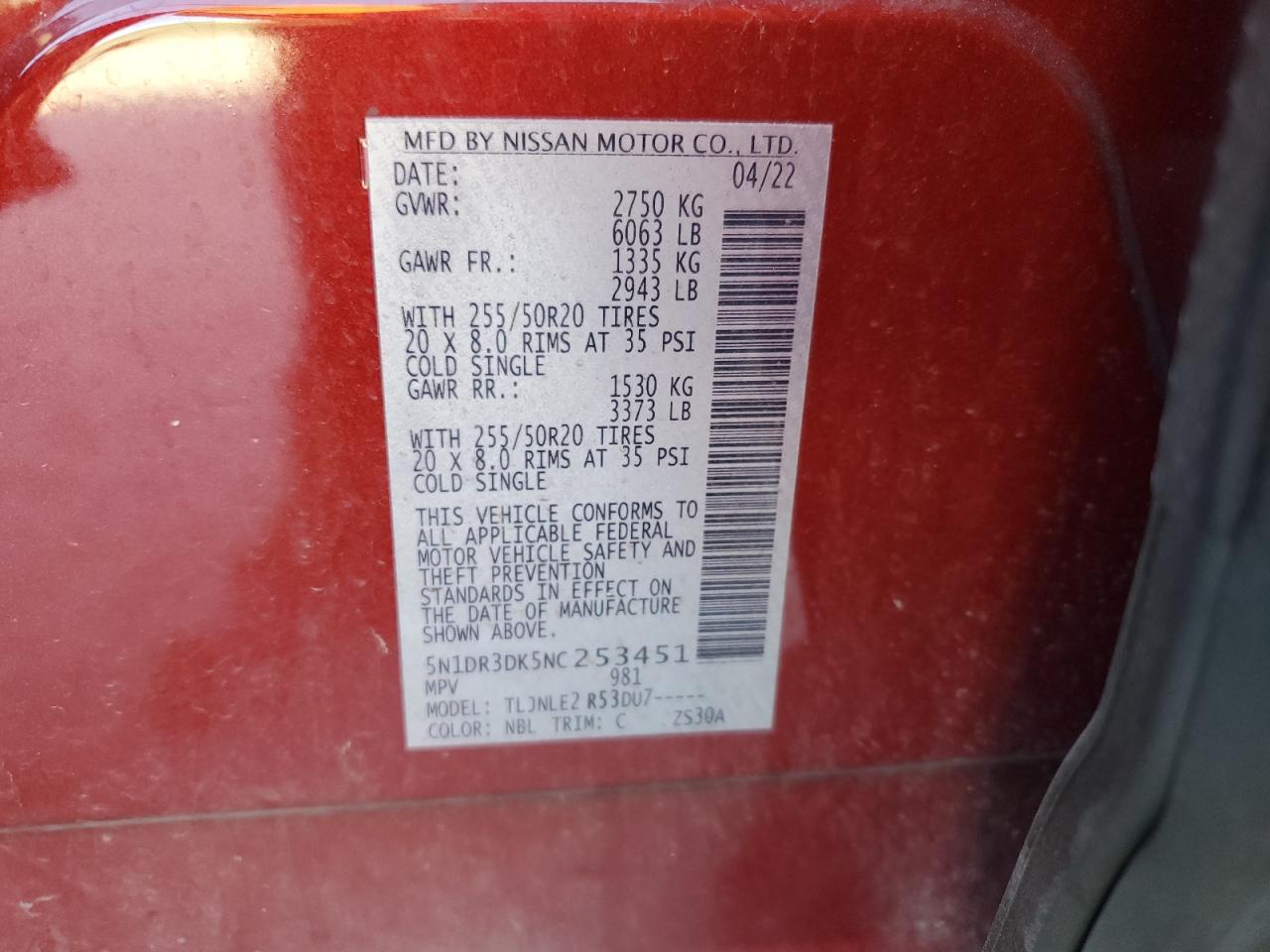 NISSAN PATHFINDER PLATINUM