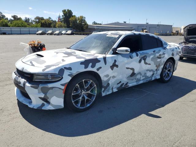 DODGE CHARGER GT 2021 white  flexible fuel 2C3CDXHG1MH652546 photo #1
