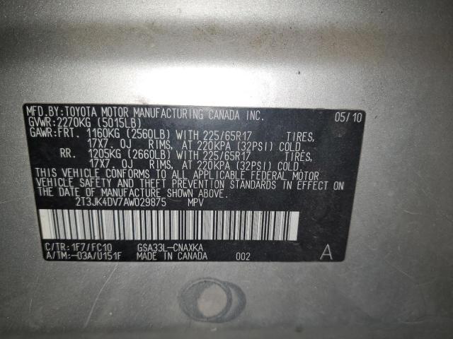 2010 TOYOTA RAV4 - 2T3JK4DV7AW029875