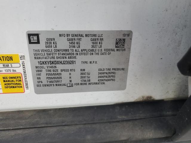 2017 GMC ACADIA LIM 1GKKVSKDXHJ239281