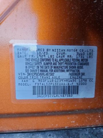 2024 NISSAN KICKS SV 3N1CP5CV6RL487382