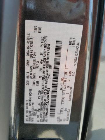 2018 FORD ESCAPE SEL 1FMCU0HD2JUB21823