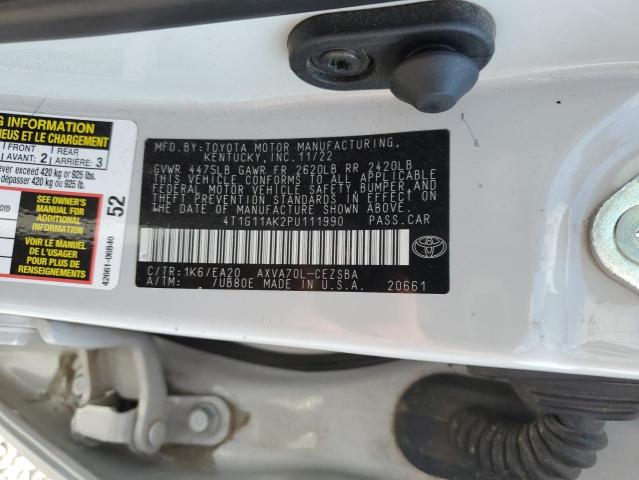 2023 TOYOTA CAMRY SE N - 4T1G11AK2PU111990