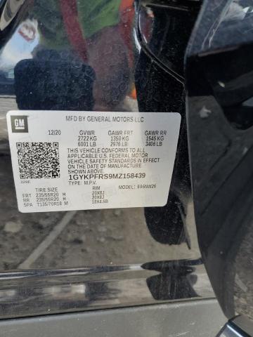 2021 CADILLAC XT6 PLATINUM PREMIUM LUXURY 1GYKPFRS9MZ158439