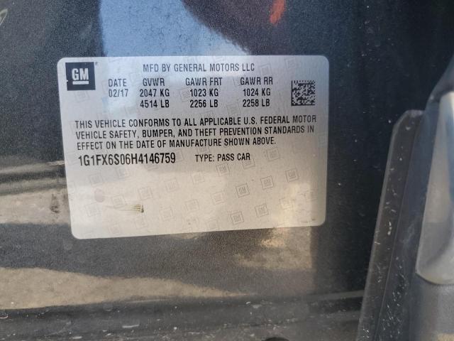 2017 CHEVROLET BOLT EV PR 1G1FX6S06H4146759