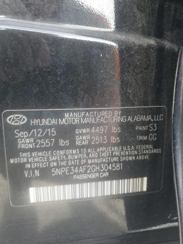 2016 HYUNDAI SONATA SPO 5NPE34AF2GH304581