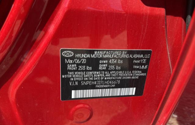 2020 HYUNDAI SONATA LIMITED 5NPEH4J27LH046678