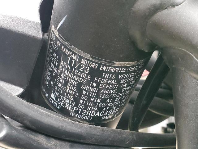 2024 KAWASAKI EX650 P - ML5EXEP12RDAC4988