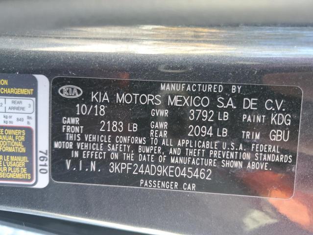 2019 KIA FORTE FE - 3KPF24AD9KE045462