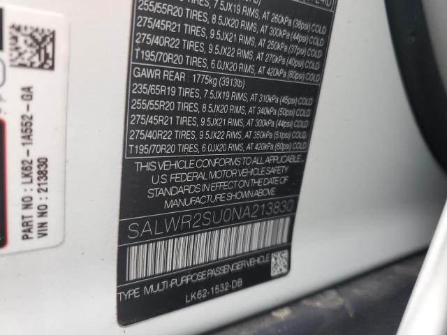 2022 LAND ROVER RANGE ROVER SPORT HSE SILVER EDITION SALWR2SU0NA213830