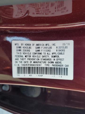 2016 HONDA ACCORD EXL - 1HGCR3F89GA028287