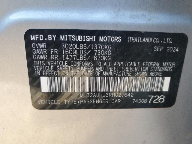 2024 MITSUBISHI MIRAGE ES ML32AUHJ3RH027642