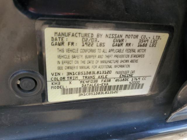 2003 NISSAN SENTRA XE #3303000601