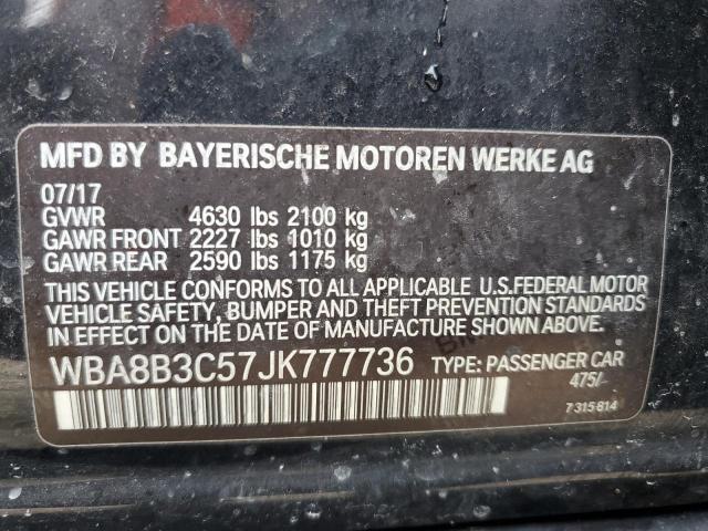 2018 BMW 340 I WBA8B3C57JK777736