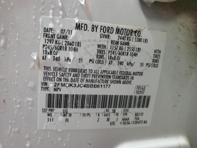 2011 FORD EDGE SEL - 2FMDK3JC4BBB61177