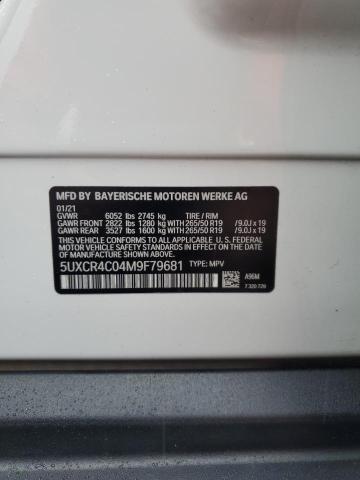 2021 BMW X5 SDRIVE 5UXCR4C04M9F79681