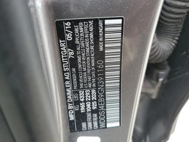 2016 MERCEDES-BENZ CLA 250 WDDSJ4EB9GN391160