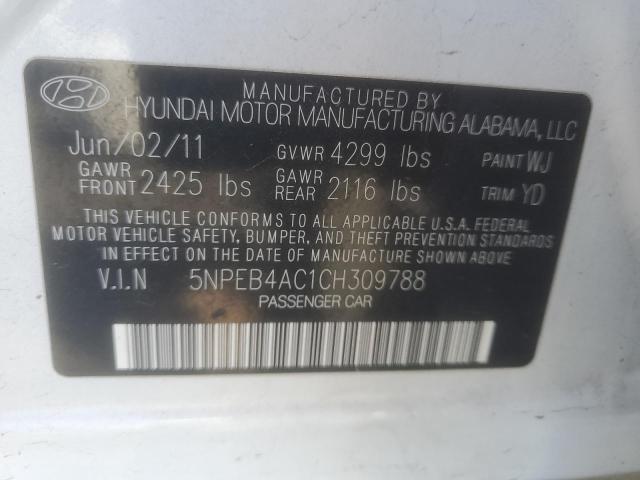 2012 HYUNDAI SONATA GLS #3302632062