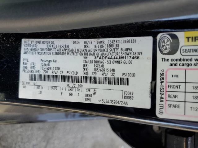 2018 FORD FIESTA S - 3FADP4AJ4JM117466