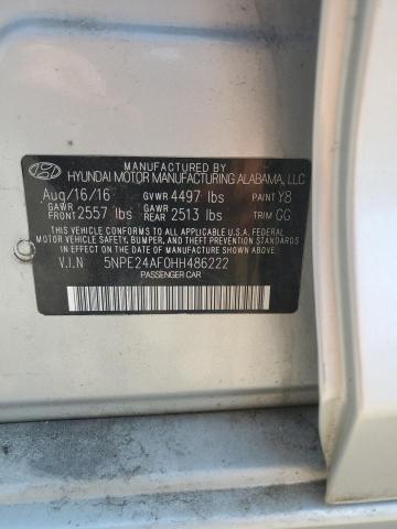 2017 HYUNDAI SONATA SE 5NPE24AF0HH486222