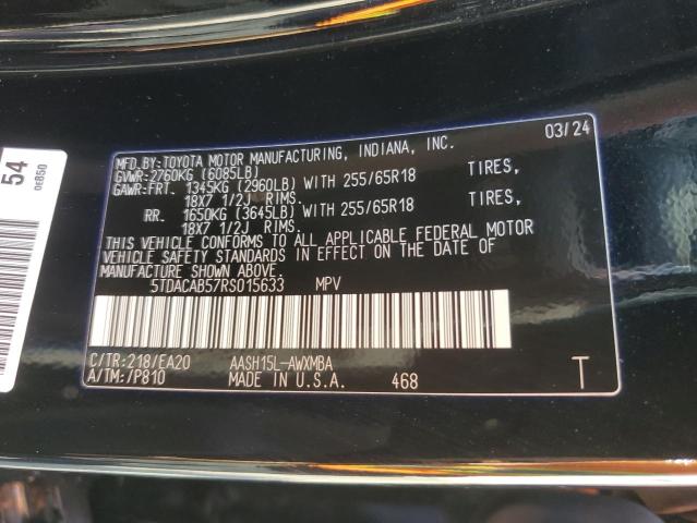 2024 TOYOTA GRAND HIGH 5TDACAB57RS015633