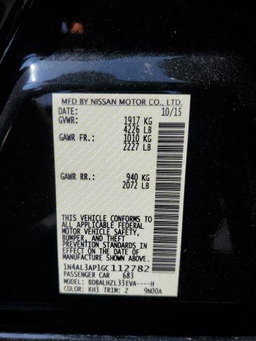 2016 NISSAN ALTIMA 2.5 - 1N4AL3AP1GC112782