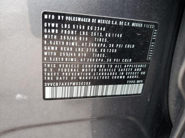 2023 VOLKSWAGEN TIGUAN SE 3VVCB7AX3PM030288