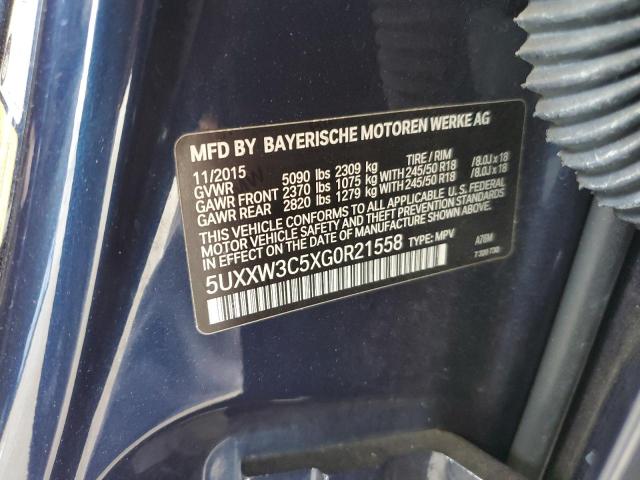 2016 BMW X4 XDRIVE2 - 5UXXW3C5XG0R21558