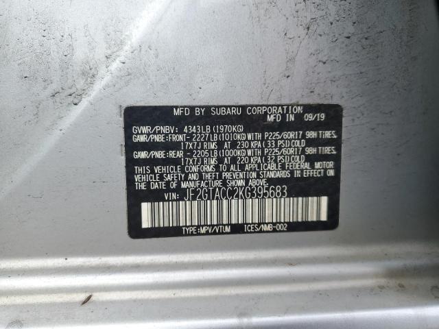 2019 SUBARU CROSSTREK JF2GTACC2KG395683