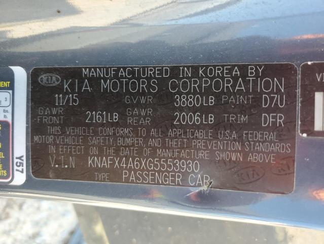 2016 KIA FORTE LX #3265192021