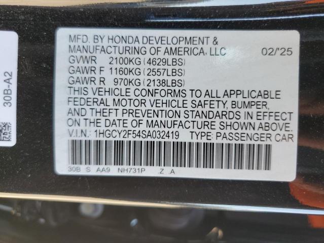 2025 HONDA ACCORD HYB 1HGCY2F54SA032419