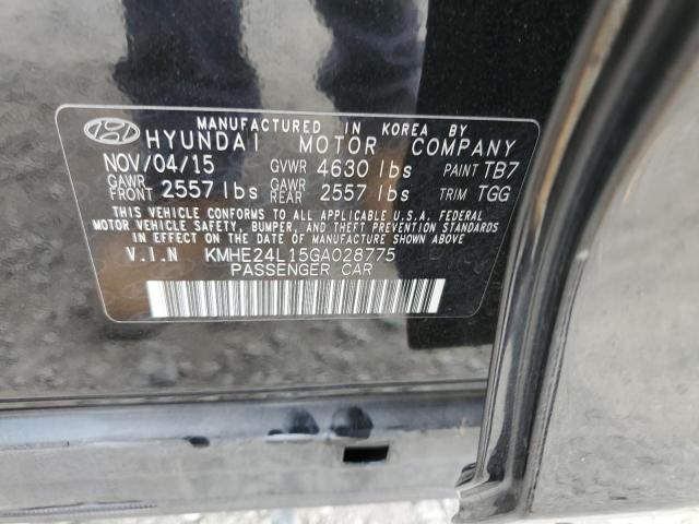 2016 HYUNDAI SONATA HYB KMHE24L15GA028775