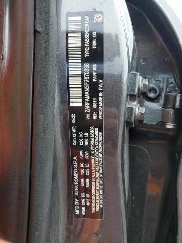 2023 ALFA ROMEO GIULIA SPR ZARFAMAN5P7670336