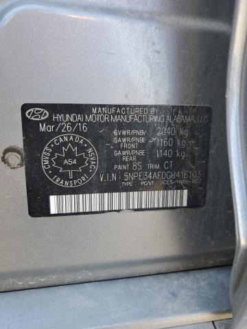 2016 HYUNDAI SONATA SPO 5NPE34AF0GH416103