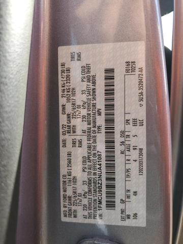 2022 FORD ESCAPE SE - 1FMCU9BZ3NUA41087