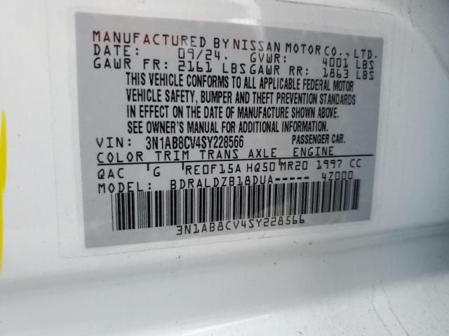 2025 NISSAN SENTRA SV 3N1AB8CV4SY228566