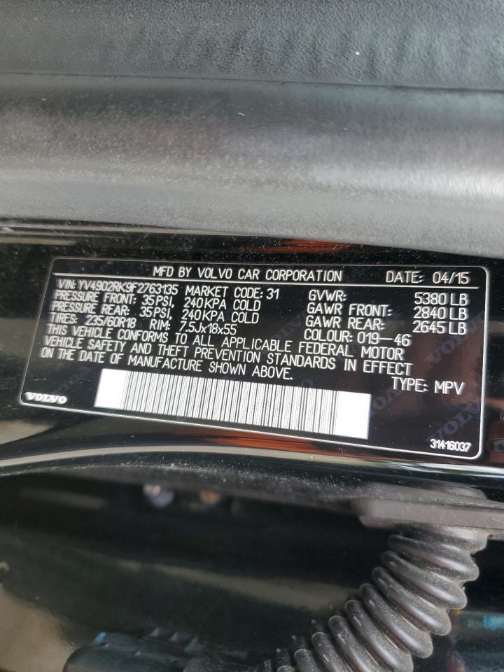 Lot #3240105563 2015 VOLVO XC60 T6 PR