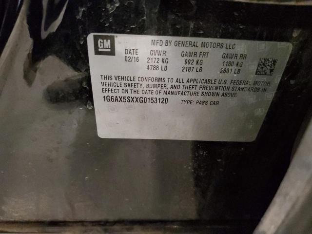 2016 CADILLAC CTS LUXURY 1G6AX5SXXG0153120