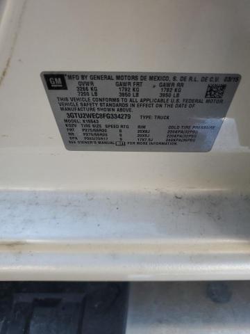 2015 GMC SIERRA K15 3GTU2WEC8FG334279