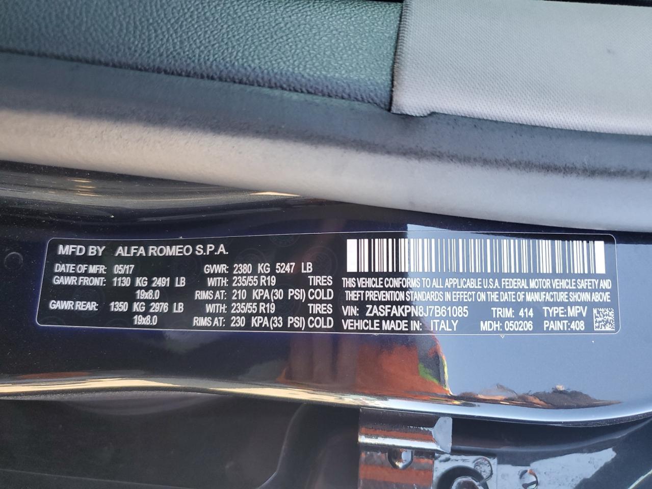 ALFA ROMEO STELVIO SPORT