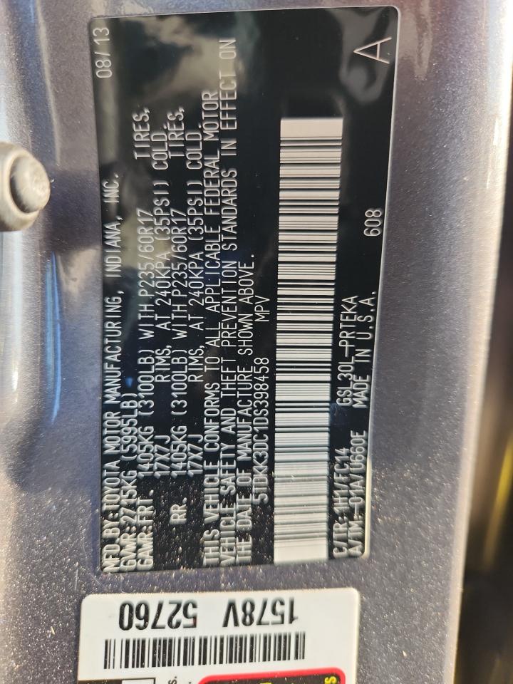 Lot #3278660948 2013 TOYOTA SIENNA LE